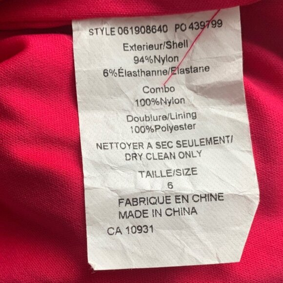 Adrianna Papell Vibrant Pink Lace Dress - Picture 12 of 12